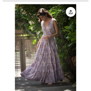 Annabella Lavender Floral Maxi Dress